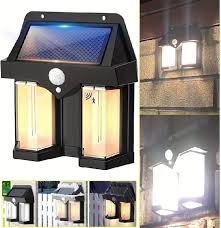 Double Head Antique Solar Sensor Lamp Wall